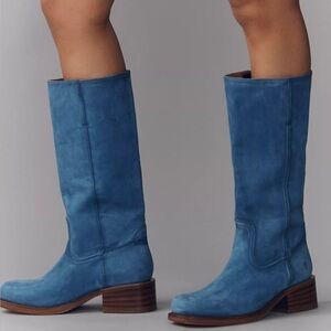 Frye Campus 14L Boots Royal Blue